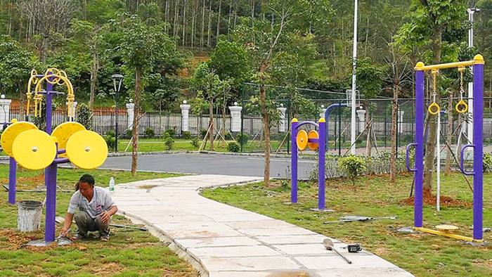 佛山桂園社區(qū)公園是休閑公園也是大家的健身樂(lè)園